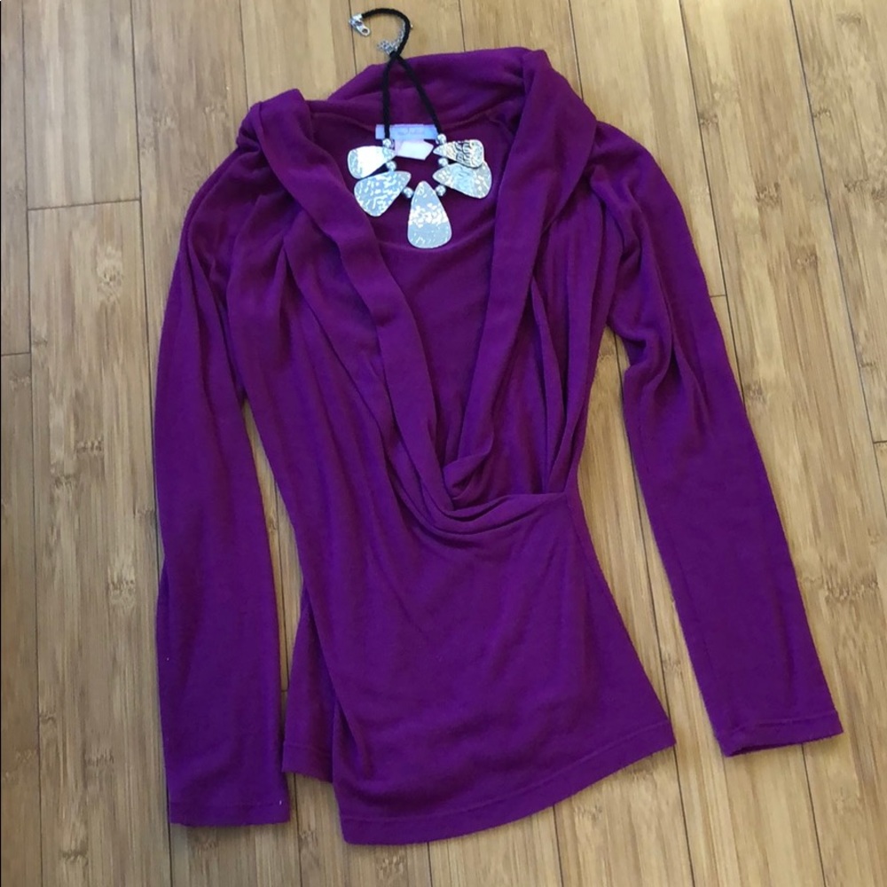 Julia fuchsia wrap sweater/top💖